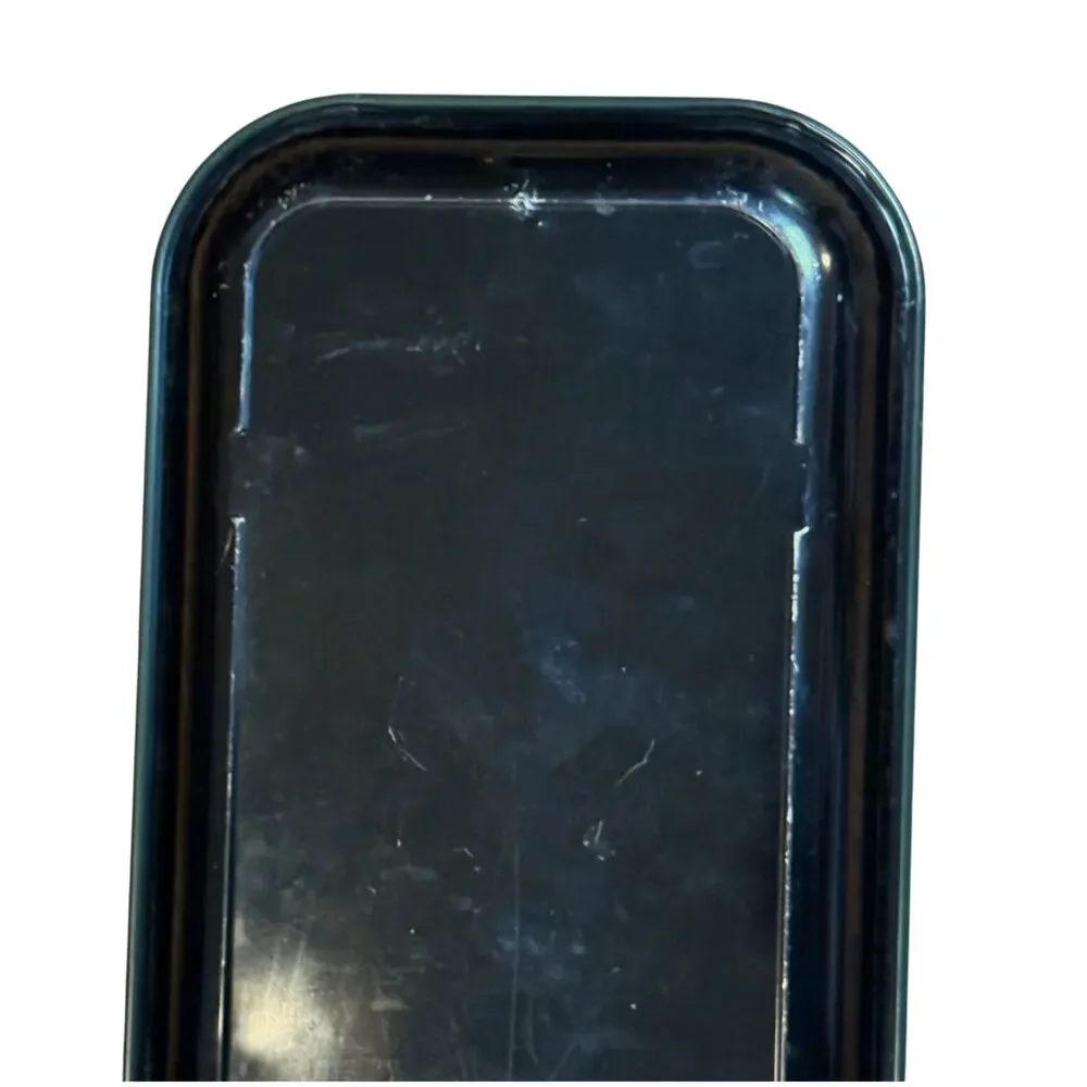 Vintage Coca-Cola 1973 Party Flapper Girl Blue Hat Metal Rectangle Serving Tray